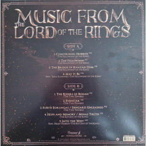 Howard Shore, The City Of Prague Philharmonic Orchestra, Crouch End Festival Chorus - Music From The Lord Of The Rings Trilogy - Renkli Plak Howard Shore, The City Of Prague Philharmonic Orchestra, Crouch End Festival Chorus - Music From The Lord Of The Rings Trilogy - Renkli Plak