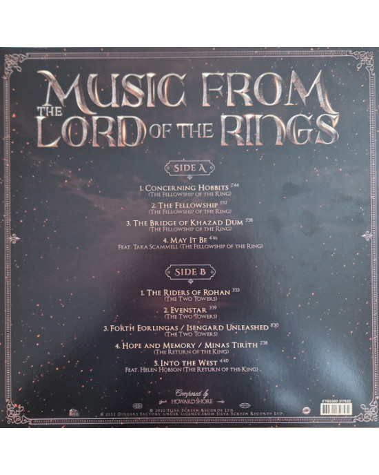 Howard Shore, The City Of Prague Philharmonic Orchestra, Crouch End Festival Chorus - Music From The Lord Of The Rings Trilogy - Renkli Plak Howard Shore, The City Of Prague Philharmonic Orchestra, Crouch End Festival Chorus - Music From The Lord Of The Rings Trilogy - Renkli Plak