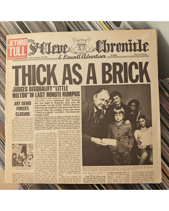 Jethro Tull - Thick As A Brick - Gazete Kapak Jethro Tull - Thick As A Brick - Gazete Kapak