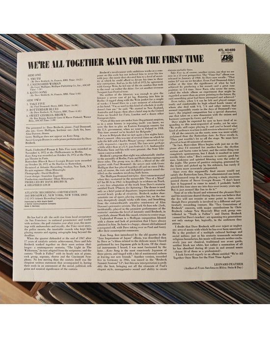 Dave Brubeck - We're All Together Again For The First Time