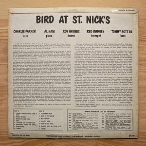 Charlie Parker - Bird At St. Nicks Charlie Parker - Bird At St. Nicks