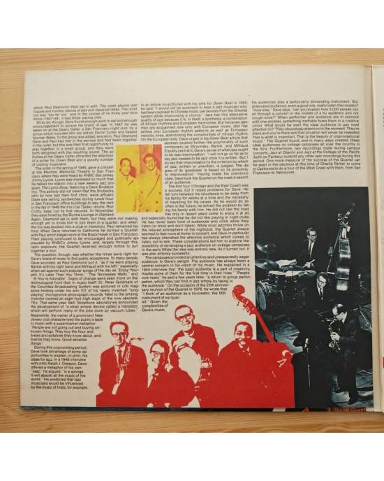 The New Brubeck Quartet - A Cut Above ! The New Brubeck Quartet - A Cut Above !