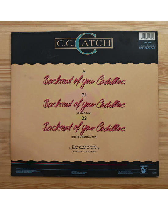 C.C. Catch - Backseat Of Your Cadillac - Maxi Single C.C. Catch - Backseat Of Your Cadillac - Maxi Single