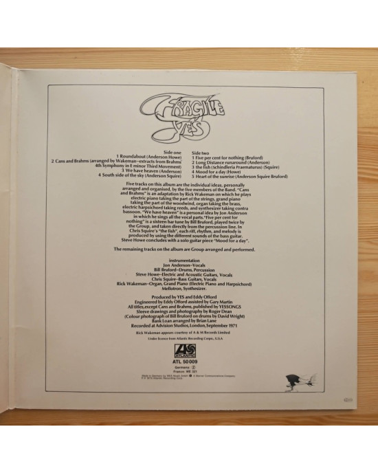 Yes - Fragile Yes - Fragile