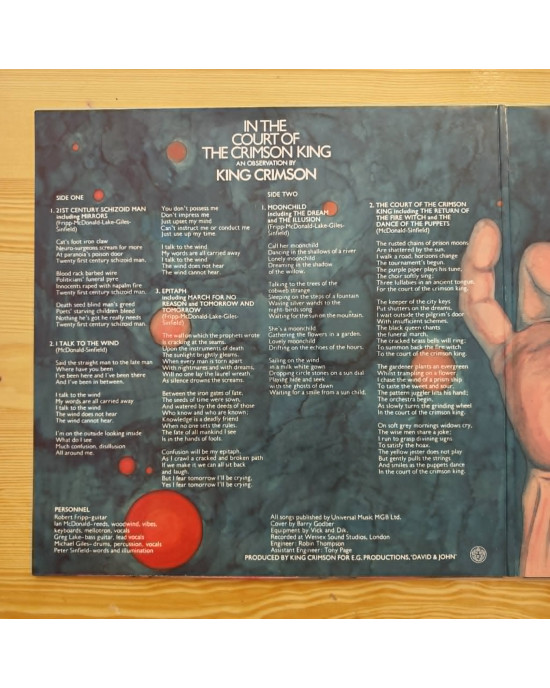 King Crimson - In The Court Of The Crimson King - 2019
