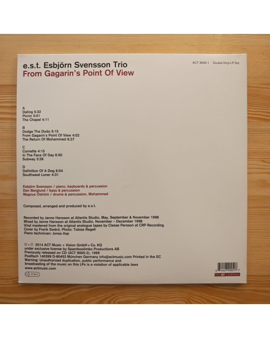 Esbjörn Svensson Trio - From Gagarin's Point Of View - 2014 Esbjörn Svensson Trio - From Gagarin's Point Of View - 2014