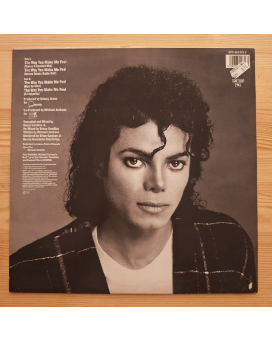 Michael Jackson - The Way You Make Me Feel - Maxi Single Michael Jackson - The Way You Make Me Feel - Maxi Single