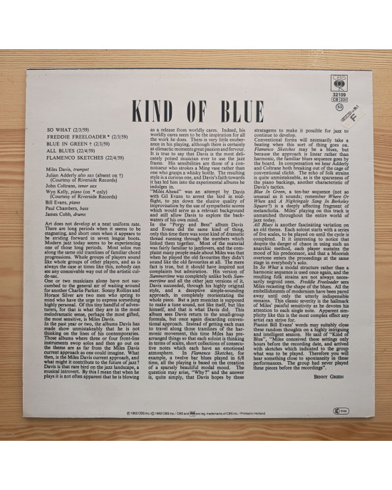 Miles Davis - Kind of Blue Miles Davis - Kind of Blue