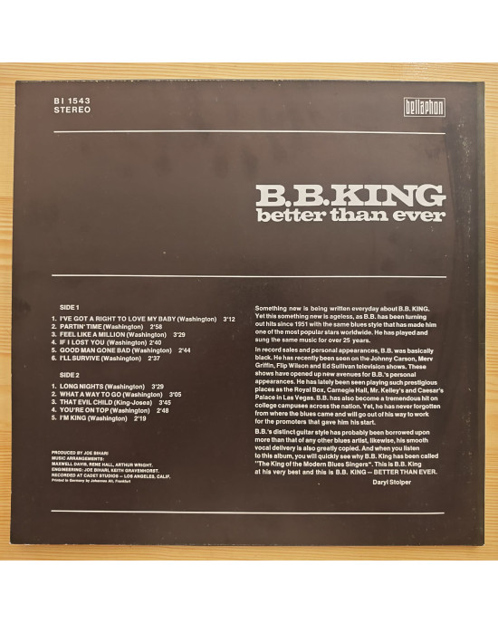 B.B. King - Better Than Ever