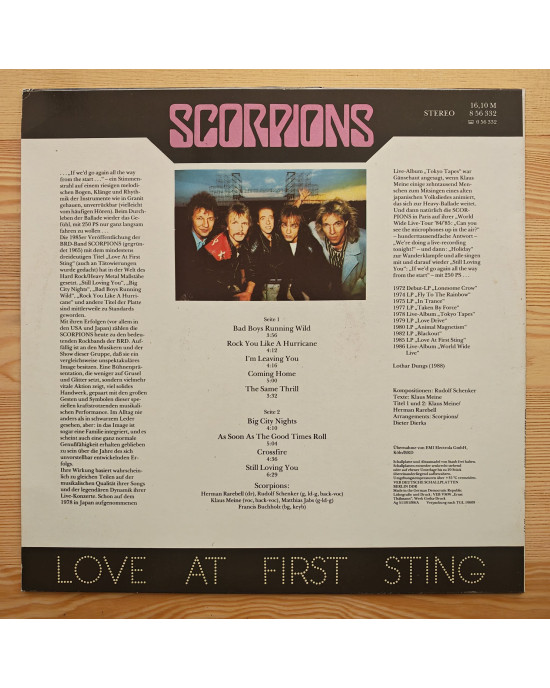 Scorpions - Love At First Sting