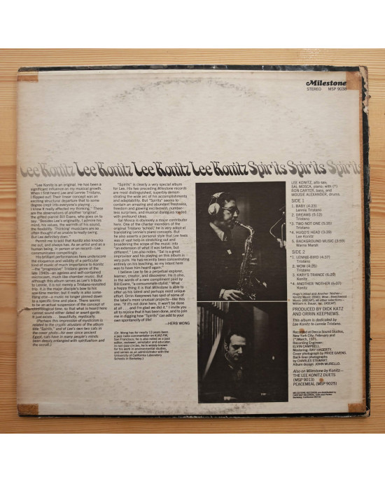 Lee Konitz - Spirits Lee Konitz - Spirits