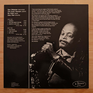 Ben Webster - My Man - Live At Montmartre 1973