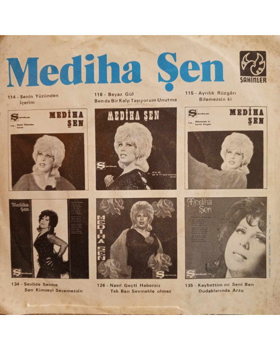 Mediha Şen - Madem Küstün Dargındın / Bilmem Yanıyormusun - 45'lik Mediha Şen - Madem Küstün Dargındın / Bilmem Yanıyormusun - 45'lik