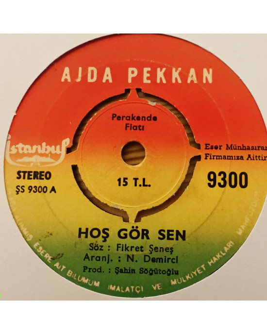 Ajda Pekkan – Hoş Gör Sen / Sanane, Kimene - 45'lik Ajda Pekkan – Hoş Gör Sen / Sanane, Kimene - 45'lik