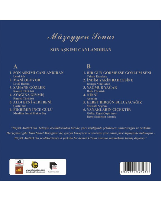 Müzeyyen Senar - Son Aşkımı Canlandıran Müzeyyen Senar - Son Aşkımı Canlandıran