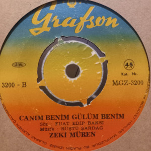 Zeki Müren - Gül Ağacı Değilem / Canım Benim Gülüm Benim - 45'lik Zeki Müren - Gül Ağacı Değilem / Canım Benim Gülüm Benim - 45'lik