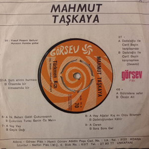 Mahmut Taşkaya - Senem / Türkmen Kızı - 45'lik Mahmut Taşkaya - Senem / Türkmen Kızı - 45'lik