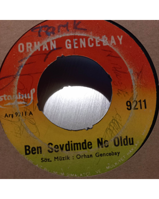 Orhan Gencebay - Ben Sevdim De Ne Oldu / Kabahat Seni Sevende - 45'lik Orhan Gencebay - Ben Sevdim De Ne Oldu / Kabahat Seni Sevende - 45'lik