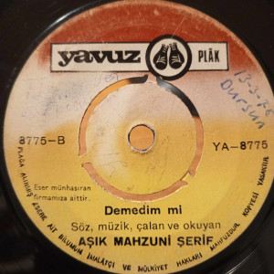 Aşık Mahzuni Şerif - İnsanı Tartacak Terazi Olsam / Demedim Mi - 45'lik Aşık Mahzuni Şerif - İnsanı Tartacak Terazi Olsam / Demedim Mi - 45'lik