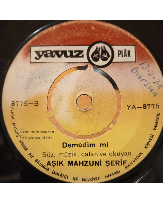 Aşık Mahzuni Şerif - İnsanı Tartacak Terazi Olsam / Demedim Mi - 45'lik Aşık Mahzuni Şerif - İnsanı Tartacak Terazi Olsam / Demedim Mi - 45'lik