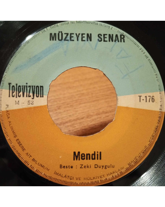 Müzeyyen Senar - Mendil / Bir Garip Başım - 45'lik Müzeyyen Senar - Mendil / Bir Garip Başım - 45'lik