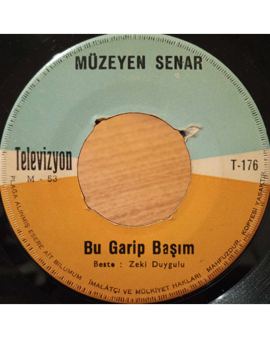 Müzeyyen Senar - Mendil / Bir Garip Başım - 45'lik Müzeyyen Senar - Mendil / Bir Garip Başım - 45'lik