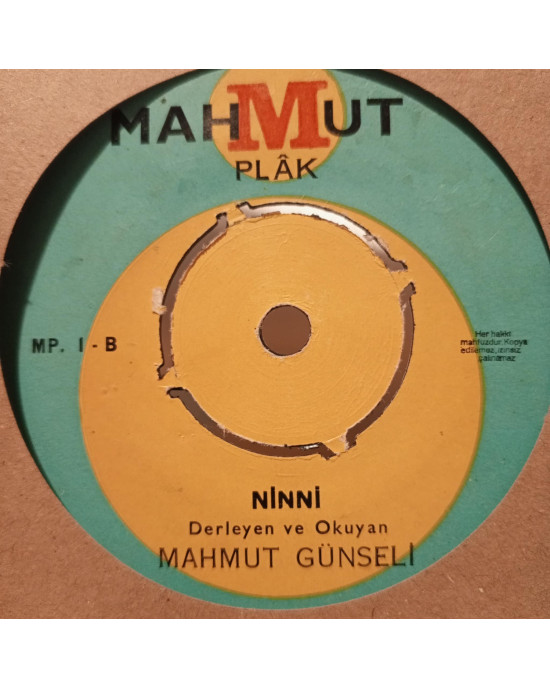 Mahmut Günseli - Ağlasın Kabrimde / Ninni - 45'lik Mahmut Günseli - Ağlasın Kabrimde / Ninni - 45'lik