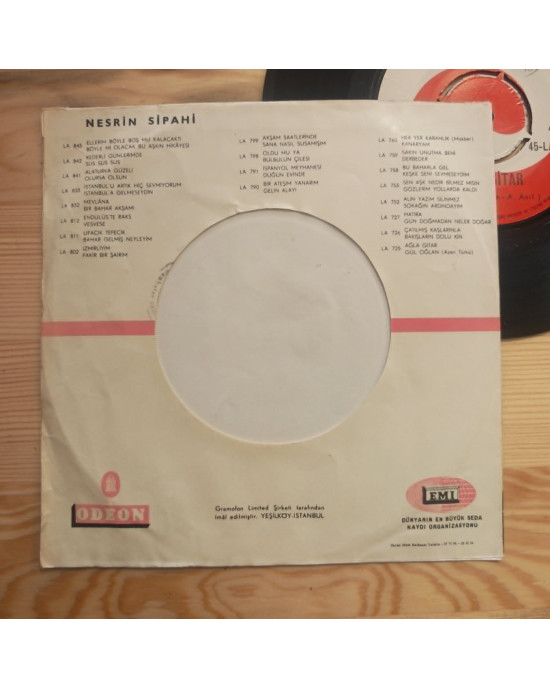 Nesrin Sipahi - Ağla Gitar / Gül Oğlan - 45'lik Nesrin Sipahi - Ağla Gitar / Gül Oğlan - 45'lik