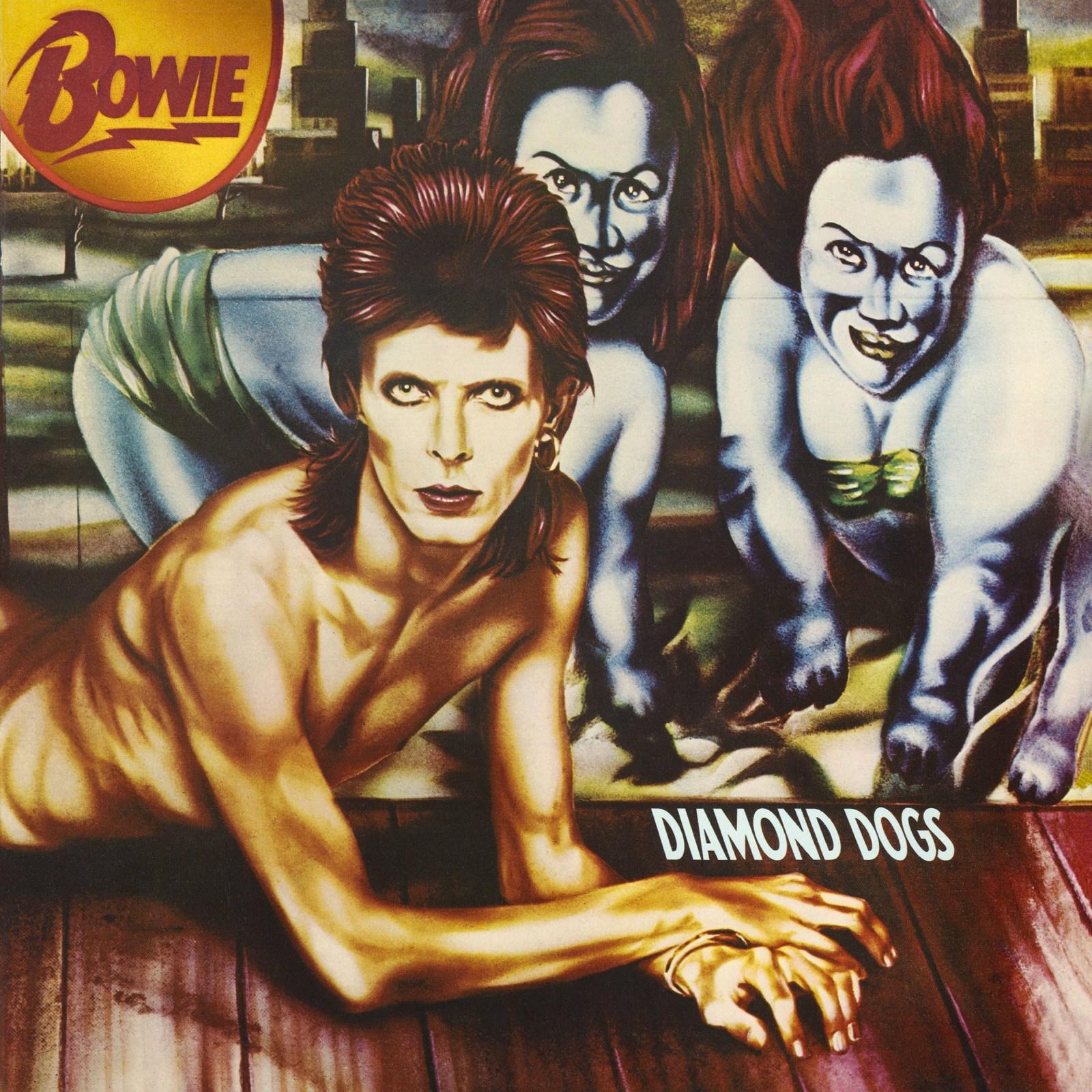 David Bowie - Diamond Dogs rötuşlanmış albüm kapağı