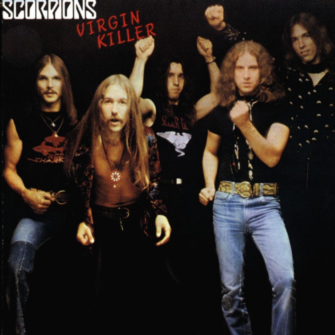 Scorpions - Virgin Killer grup fotoğraflı alternatif kapak